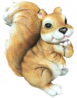 Декоративная садовая фигурка "Рыжая белочка"