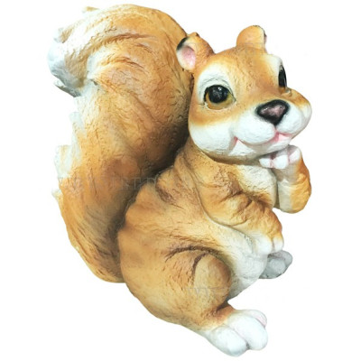 Декоративная садовая фигурка "Рыжая белочка"