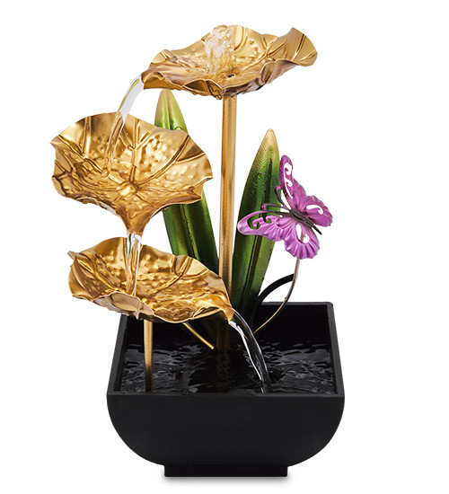 FNT-06/1 Настольный фонтан "Золотая лилия"