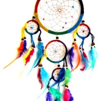 Ловушка снов "Цветные перья"