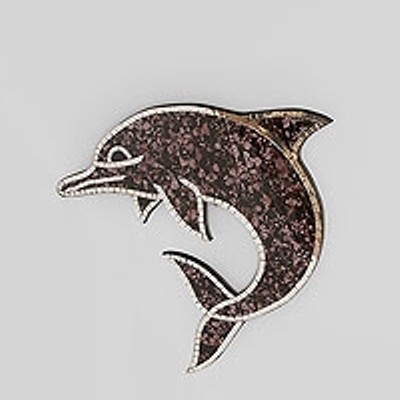 Панно "Дельфин из мозаики"    