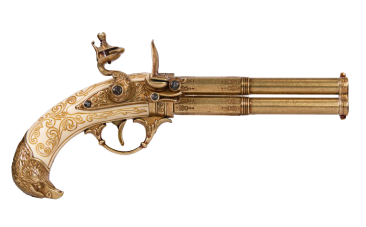 Макет двуствольного пистоля "Флинтлок" Макет двуствольного пистоля "Флинтлок"