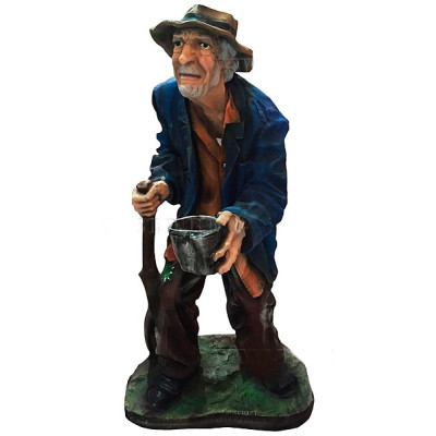 Декоративная садовая фигурка "Нищий"