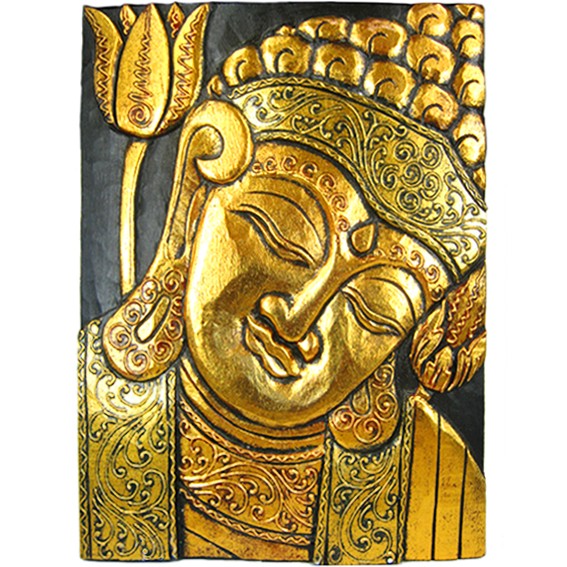 Панно Будда 39×30 см, дерево