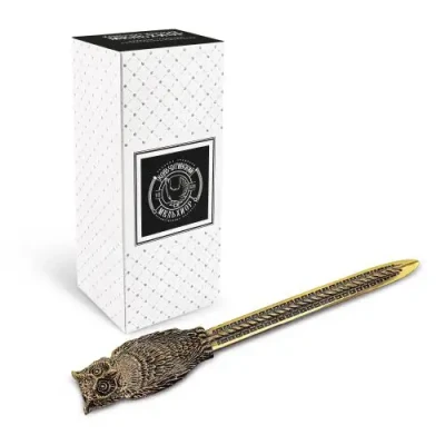 Нож д/писем "Сова" латунный с чернением