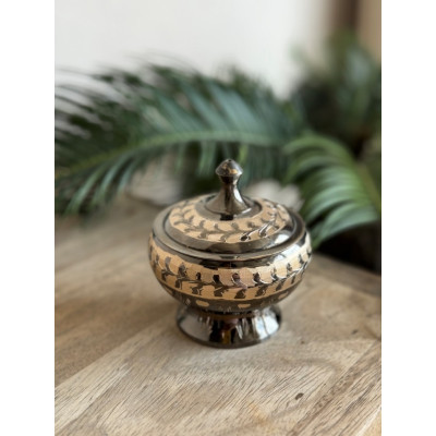 Шкатулка латунь резная FIRKI h-8 см