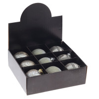 Набор из 9шт Украшение новогоднее "Шар", D 10 см, L33 W32 H10,5 см