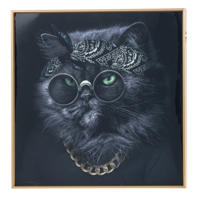 Панно настенное "Кот", L44,5 W3,5 H44 см