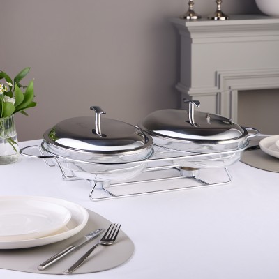 Мармит Двойной Agness 2,0л/2,0л 54*31*18 см