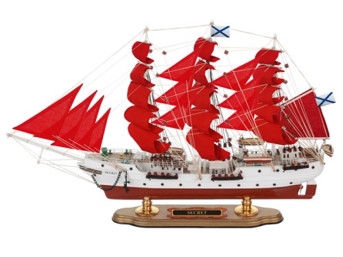Модель парусника Secret / Алые Паруса, 52 см Модель парусника Secret / Алые Паруса, 52 см