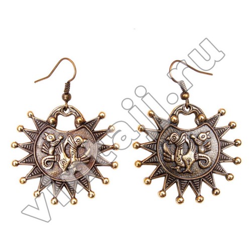 Серьги "Сказочные двухголовые грифоны"