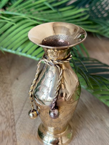 Ваза с бантиком латунь резная  CHUNYA JALI  4'