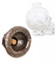 Декоративный флакон "Череп в шляпе"   