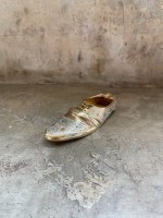 Пепельница "Башмак" латунь резная BIDRI белая эмаль 8702069 l-13 см