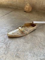 Пепельница "Башмак" латунь резная BIDRI белая эмаль 8702069 l-13 см