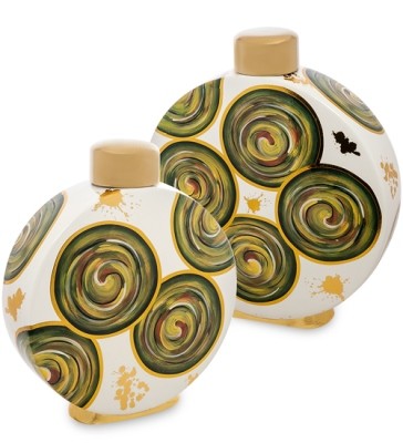 Набор интерьерных ваз "Малахит"       