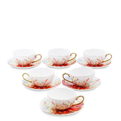 AS-70 Чайный н-р на 6 перс. "Фиор Элеганта" (Pavone)