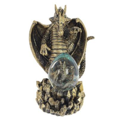 Фигурка декоративная в стекл.шаре "Дракон", D 7 см, L15,5 W16 H22 см