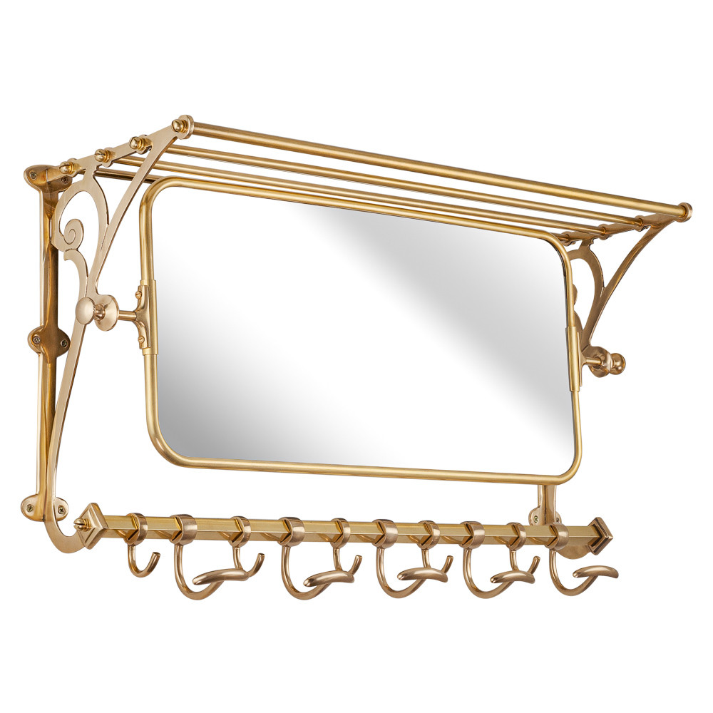 Вешалка настенная с зеркалом