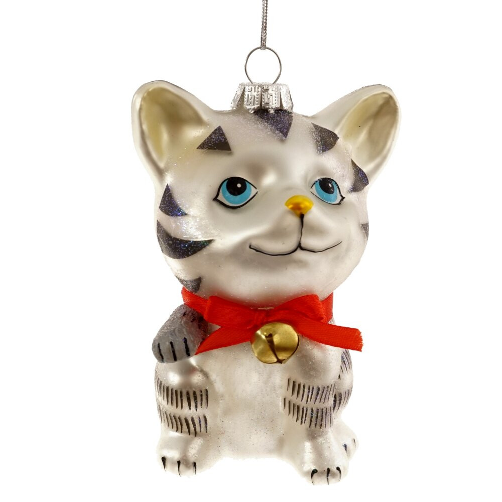 Украшение новогоднее "Кошка", L8 W7 H11,5 см Украшение новогоднее "Кошка", L8 W7 H11,5 см