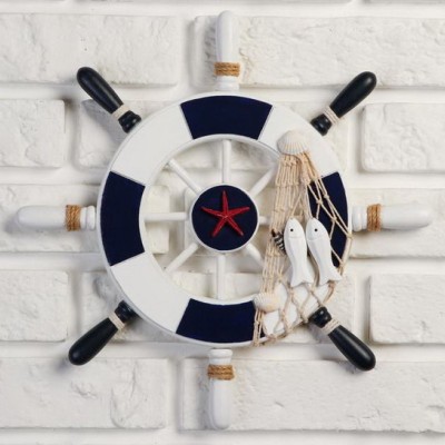 Декоративный штурвал (диаметр - 33 см) Декоративный штурвал (диаметр - 33 см)