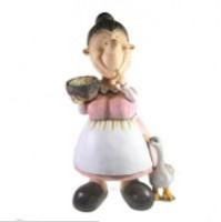 Декоративная садовая фигурка "Бабушка с пшеницей"                     