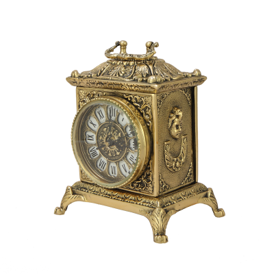 Часы Ларец каминные бронзовые