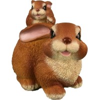 Декоративная садовая фигурка "Заяц с зайчонком"