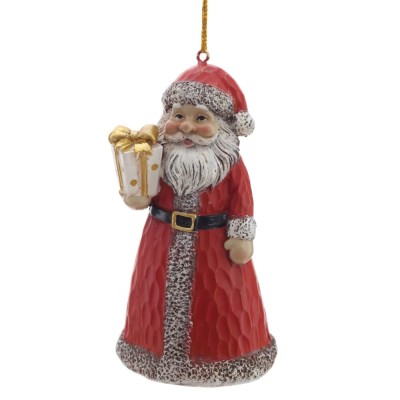 Фигурка декоративная подвесная "Дед Мороз", 2в., L5,5 W4,5 H10,5