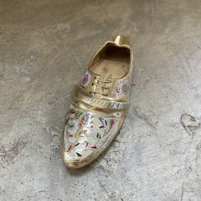 Пепельница латунь резная CHUNIYA JALI белая эмаль