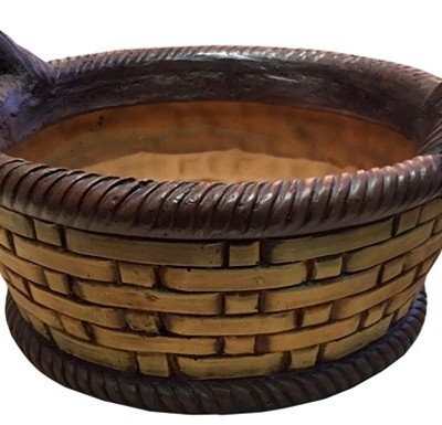Кашпо декоративное "Круглая корзина"