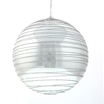 Украшение новогоднее Шар "Спираль серебристая", D 15 см, L15 W15 H15 см Украшение новогоднее Шар "Спираль серебристая", D 15 см, L15 W15 H15 см