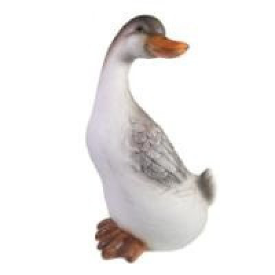 Декоративная садовая фигурка "Белая гусыня" 