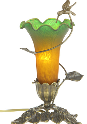 Настольный светильник "Колибри на цветке"