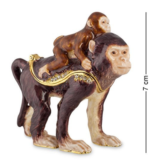 SMT-28 Шкатулка "Обезьяна с детенышем" (Nobility)