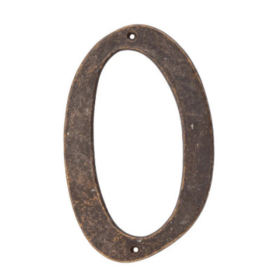 Латунная цифра "О"