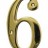 Дверная цифра "6"