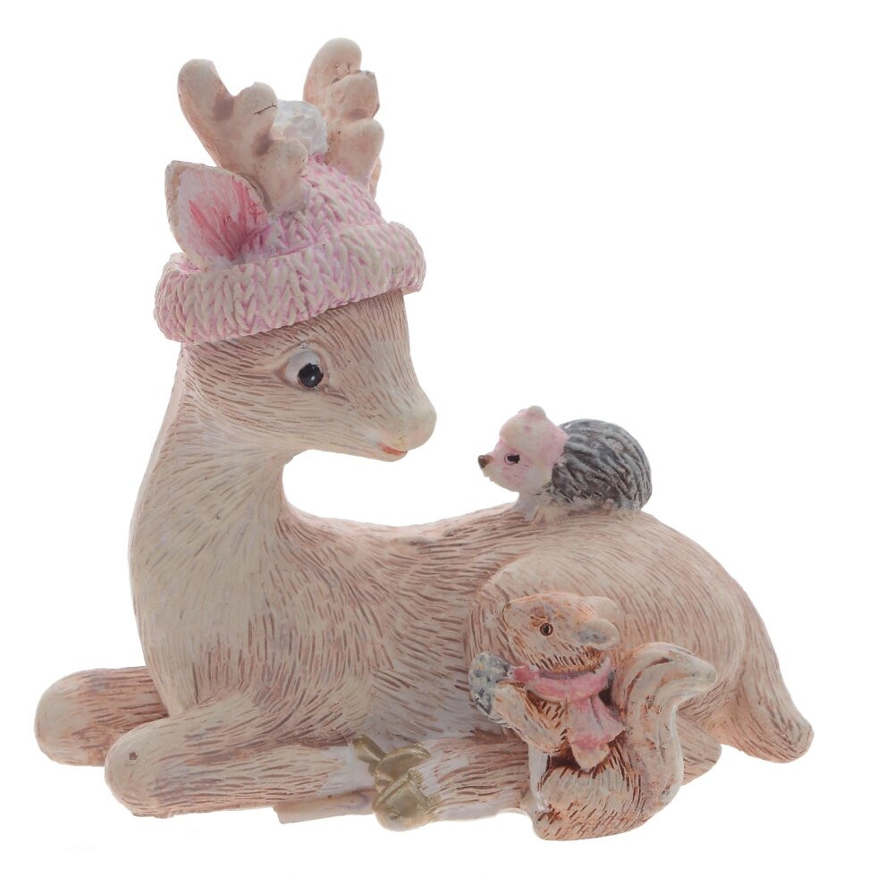 Фигурка декоративная "Олень", L6 W3,5 H6 см Фигурка декоративная "Олень", L6 W3,5 H6 см