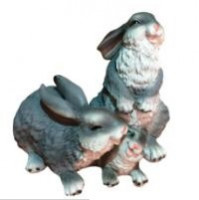 Декоративная садовая фигурка "Семейка зайцев"                                   