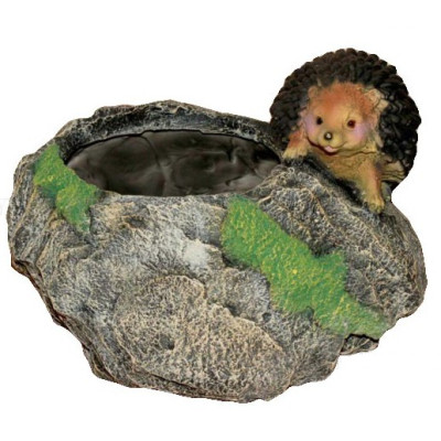 Кашпо декоративное "Ёжик у камня"