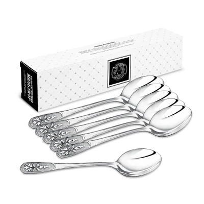 Набор столовых ложек "Визирь" посеребренный с чернением