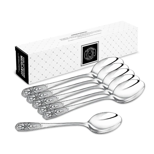 Набор столовых ложек "Визирь" посеребренный с чернением