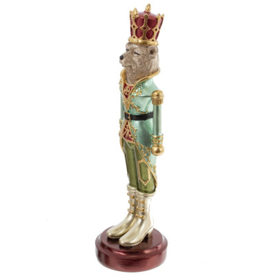 Фигурка декоративная "Солдатик-медведь", L9 W9 H31 см