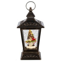 Изделие декоративное "Фонарь" (подсвет., вьюга, 3хАА), L12 W12 H27 см