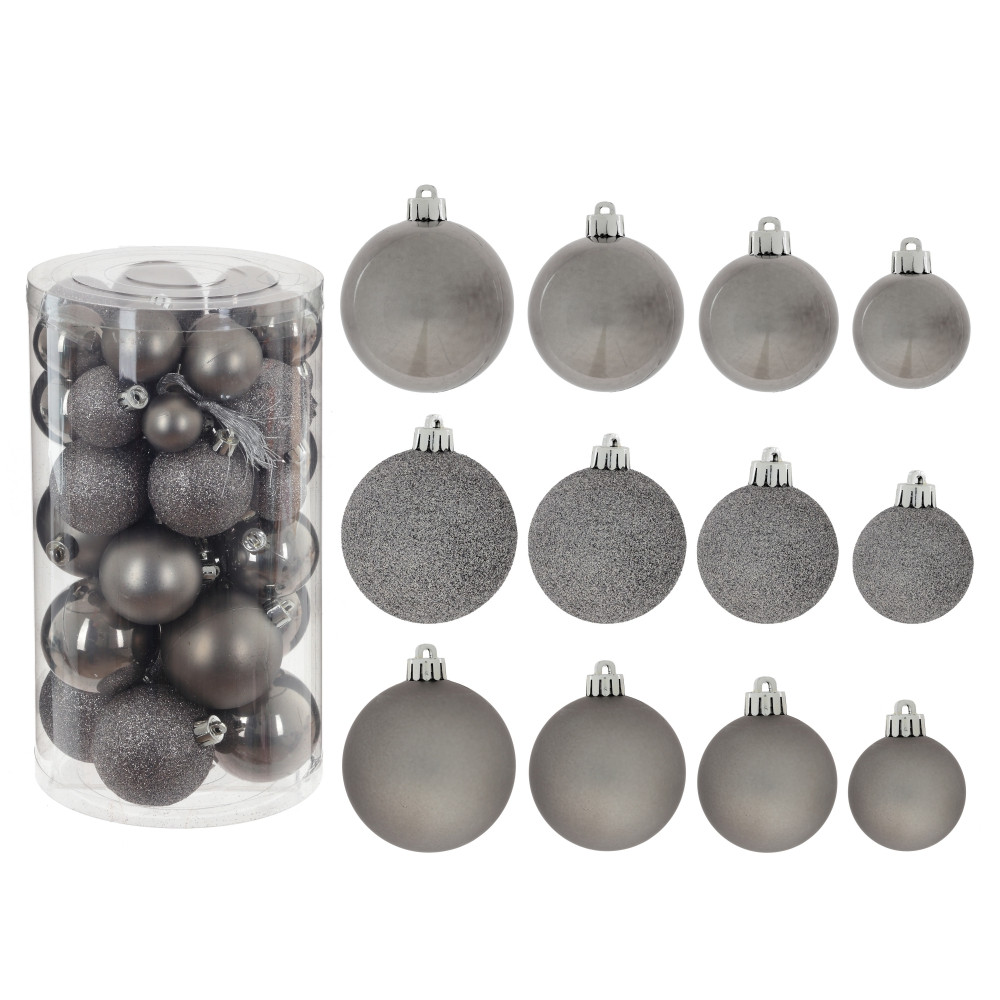 Набор из 40шт Украшение новогоднее "Шар", D 6 см, L6 W6 H7,5 см