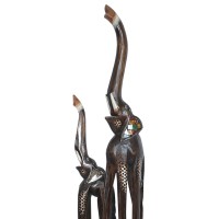 Декоративная статуэтка "Слон и слоненок"                                     