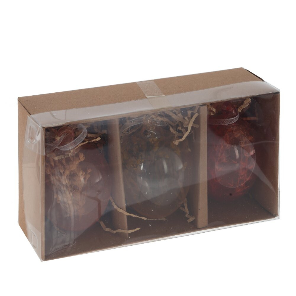 Набор из 3-х изделий декоративных подвесных "Яйцо пасхальное" (4,5*6), L16 W9,5 H5,5 см