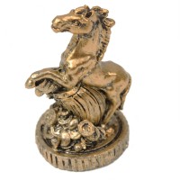 Декоративная фигурка "Лошадь на монетах"