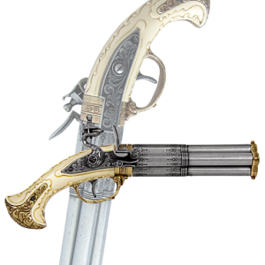 Макет четырехствольного пистоля "Флинтлок"