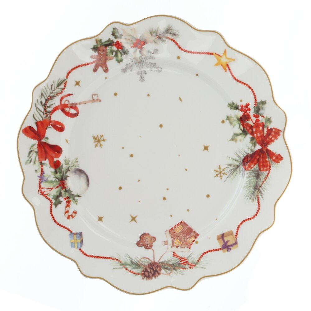 Тарелка, L21 W21 H2 см